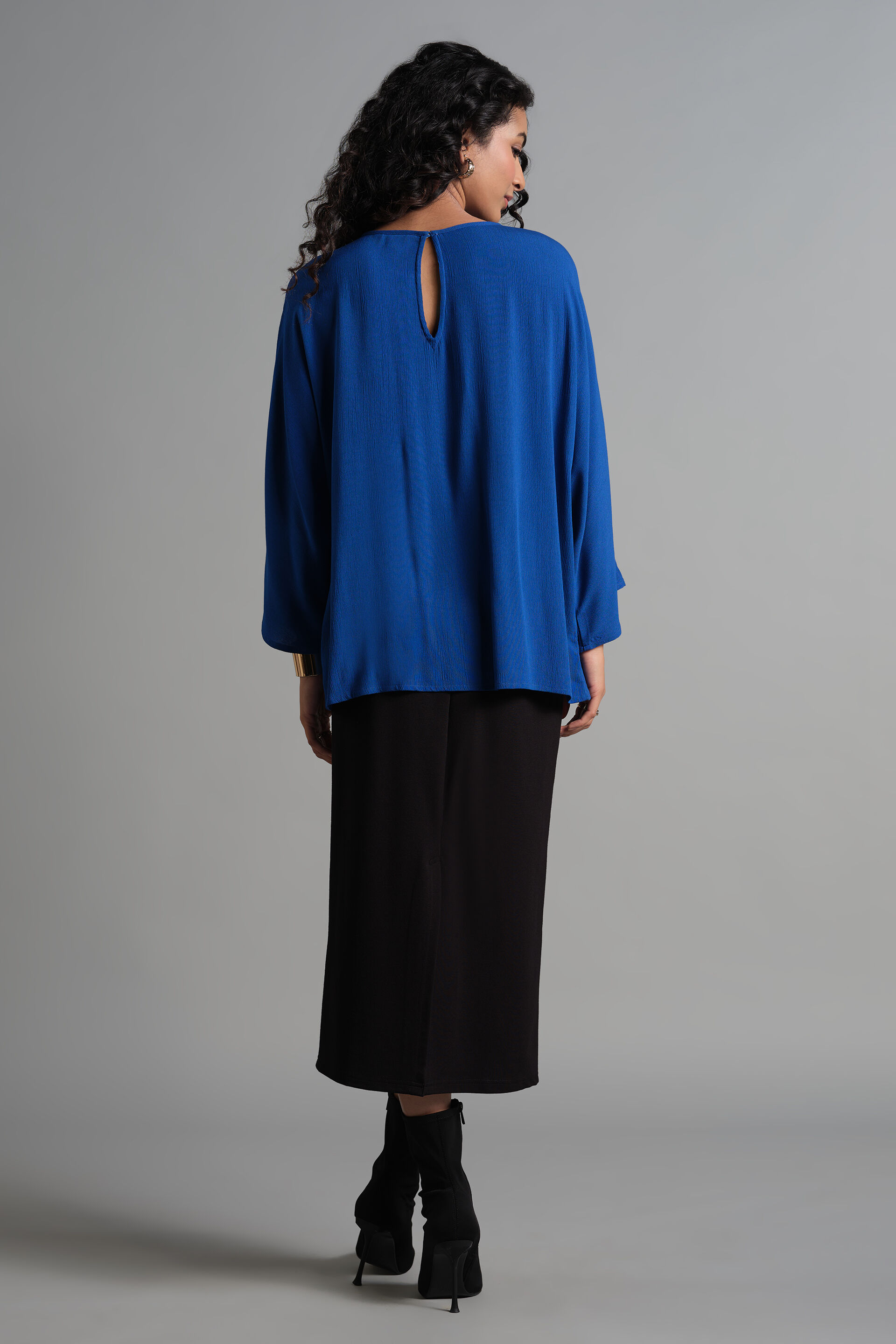 Blue Blaze Top, Dark Blue, image 4